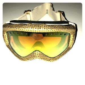 Anon Gold Sequin Ski Snow Goggles